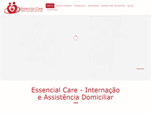 Tablet Screenshot of essencialcare.com.br